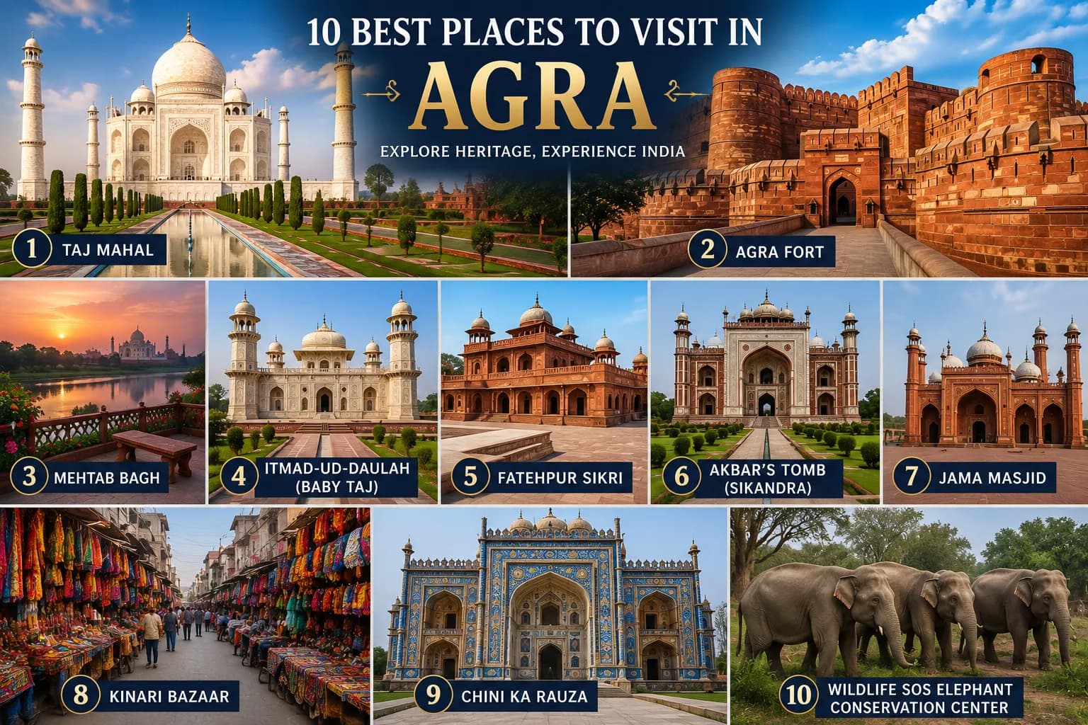 10 Best Places to Visit in Agra
