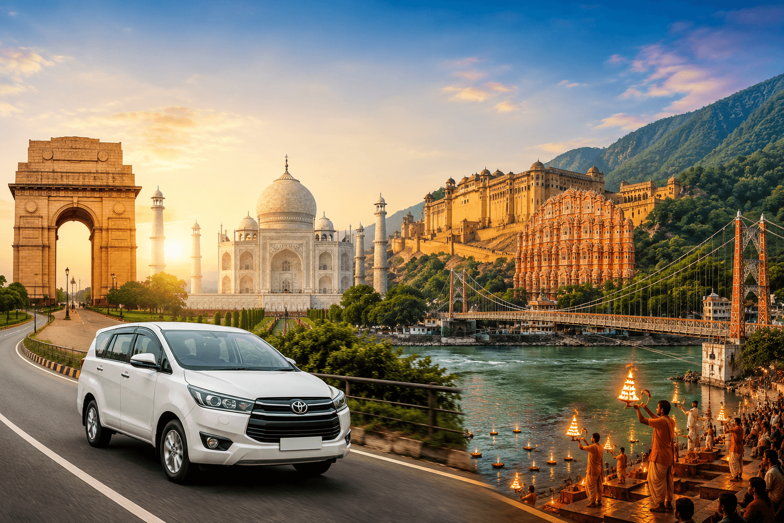 7-Day Golden Triangle Tour with Rishikesh