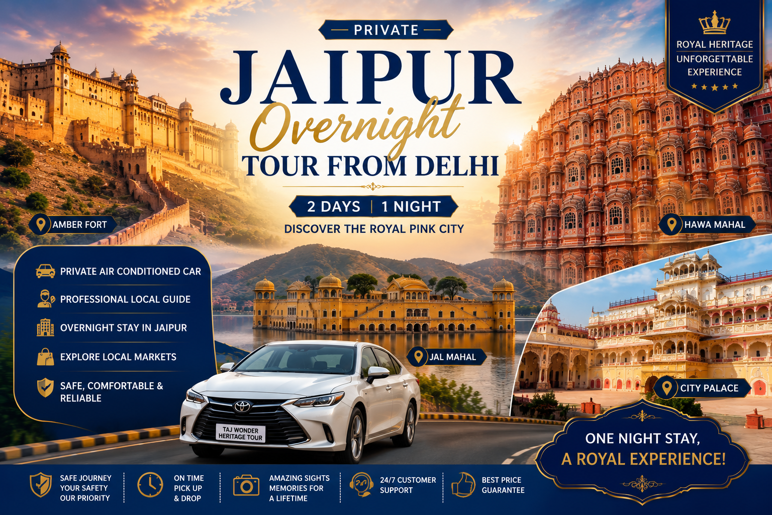 Private Jaipur Overnight Tour from Delhi
