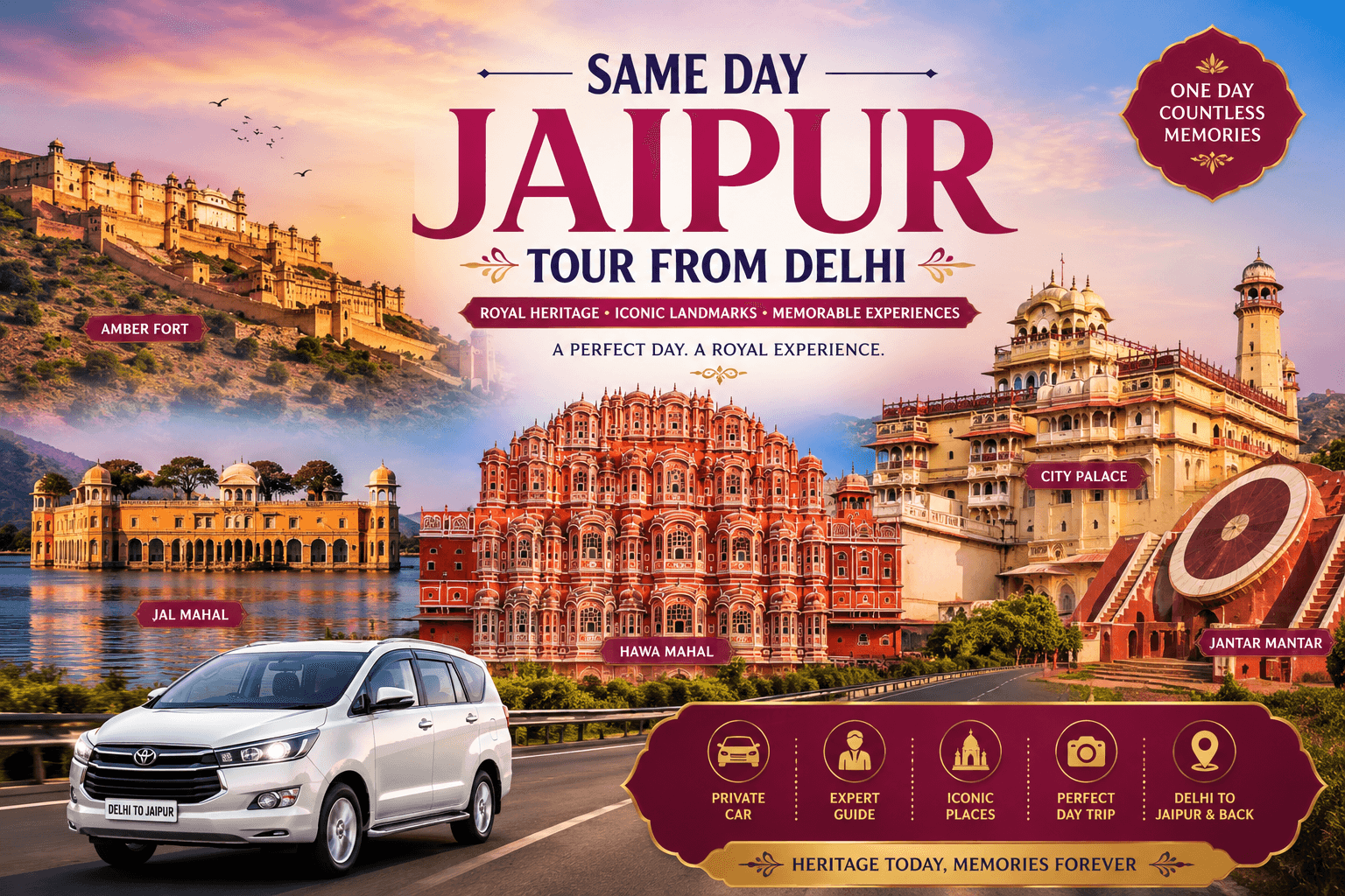 Private Same Day Jaipur Tour from Delhi
